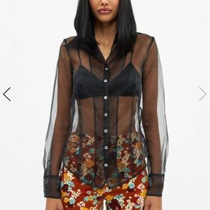 STAUD black top with bralette only worn once